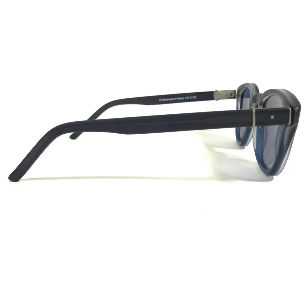 Robert Marc Sunglasses 677-272M Black Gray Square Frames with Blue Lenses